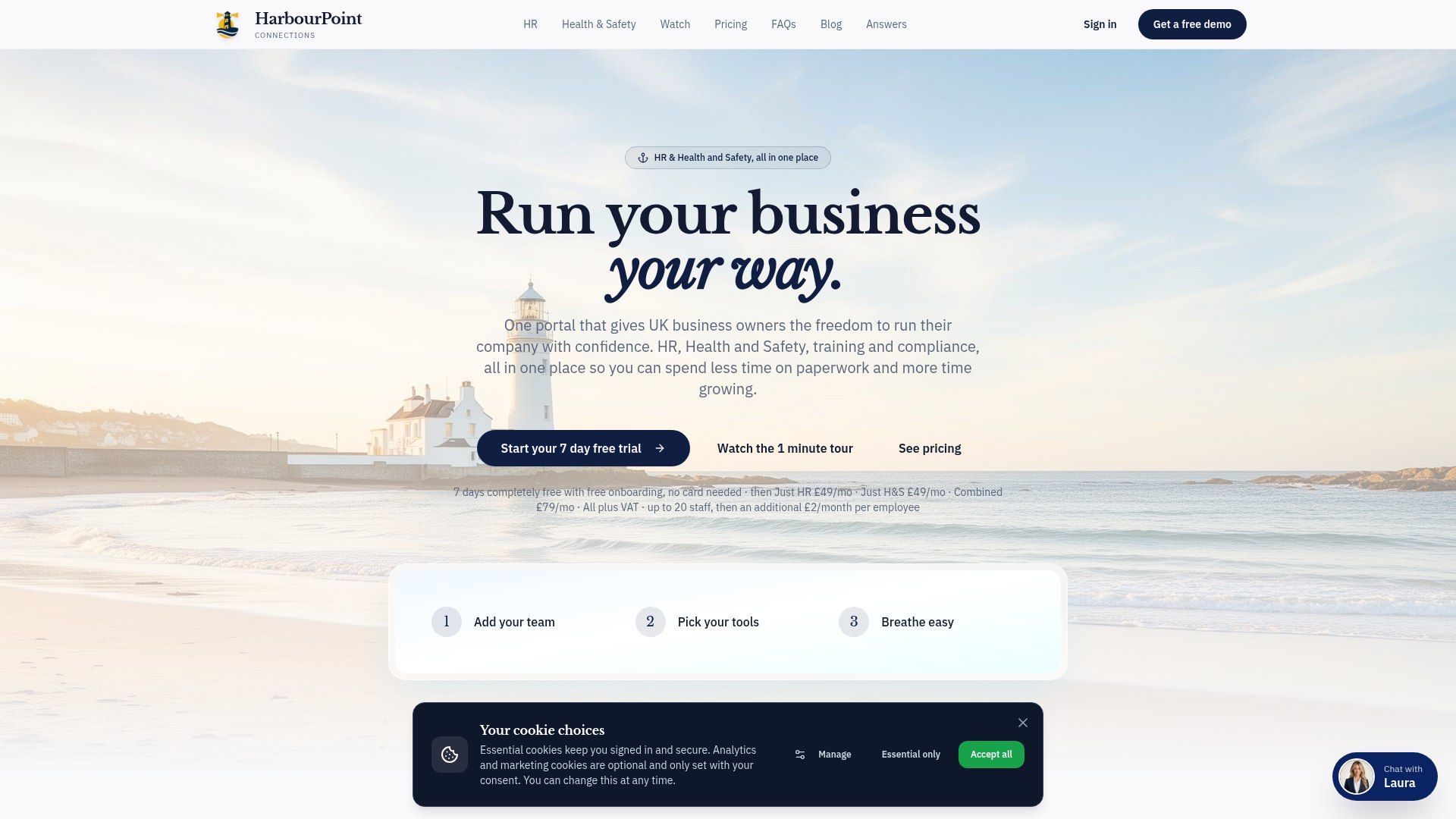 Harbour Point Connections website preview