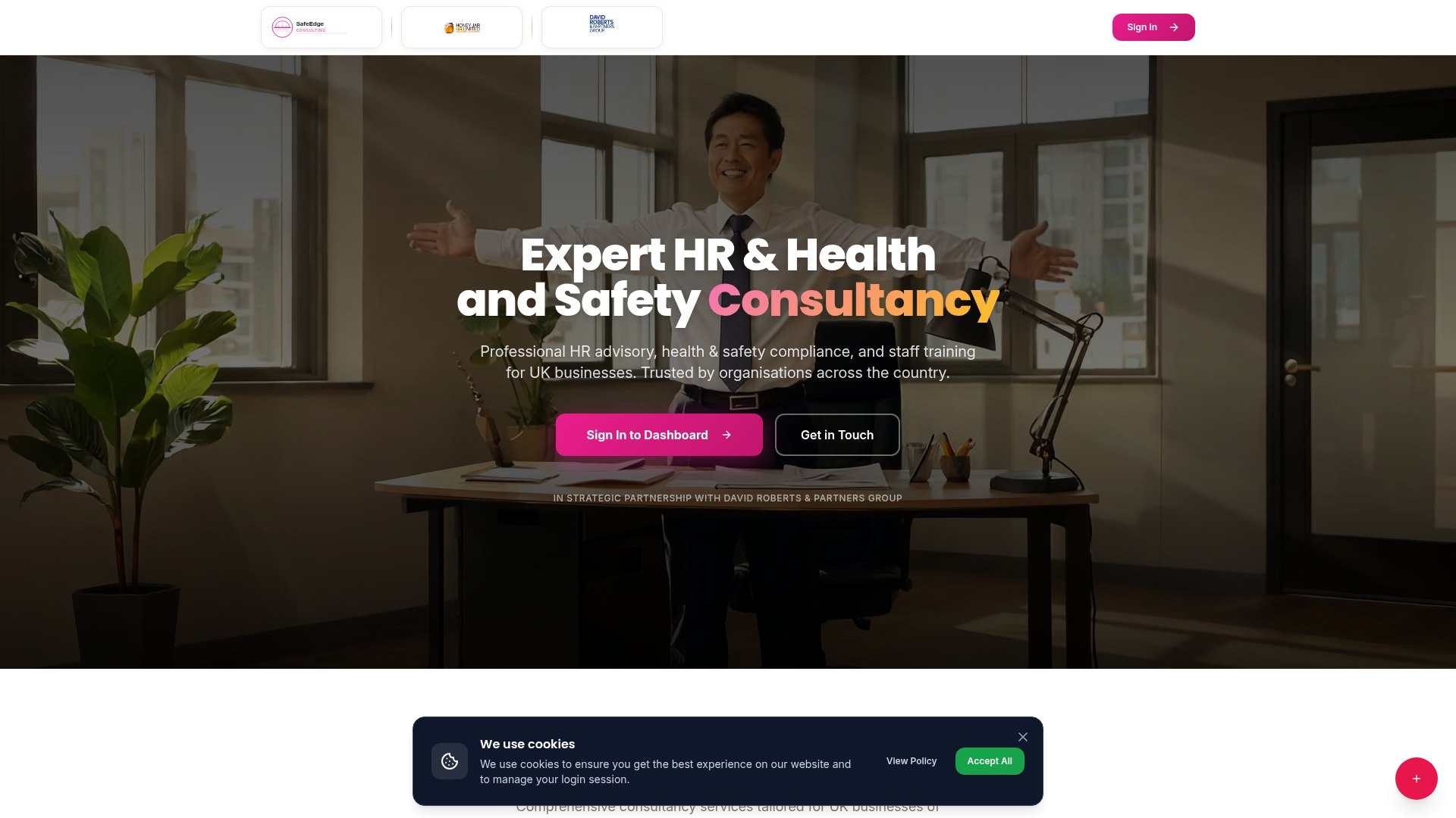 SafeEdge 360 website preview