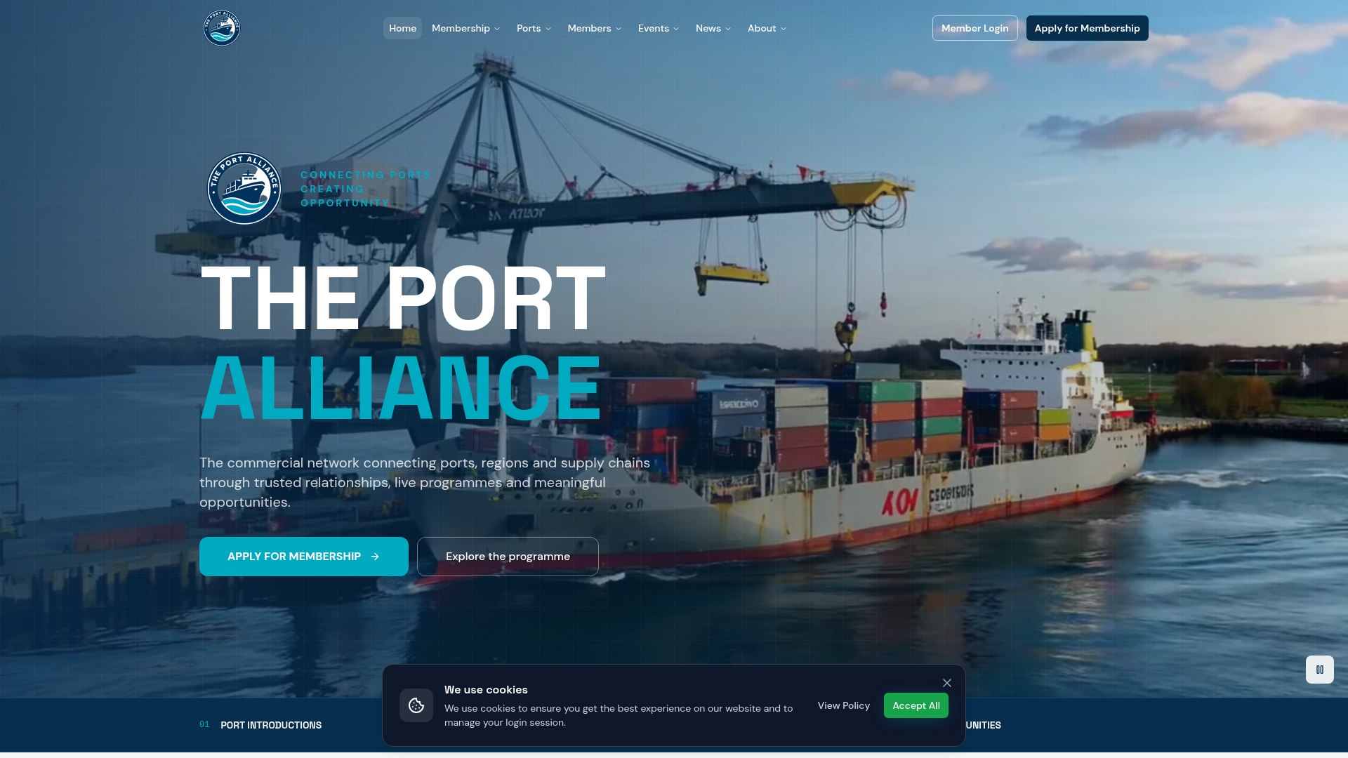 Sustainable Members Area website preview